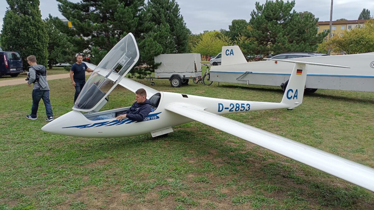Aeroklub Hoyerswerda ließ Besucher im Segelflugzeug Platz nehmen