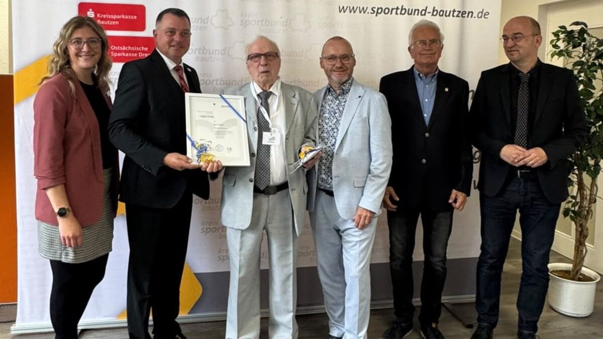 Bautzener Sportfunktionär Peter Schmidt mit 85 Jahren geehrt