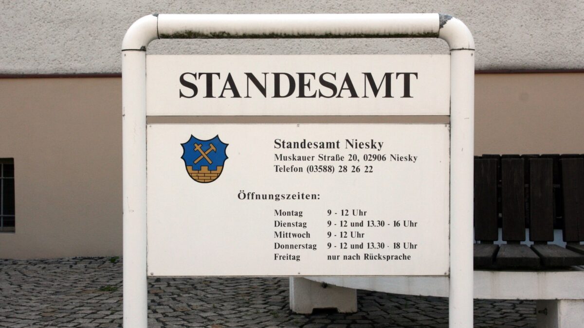Standesamt Niesky am 7. Oktober nicht besetzt